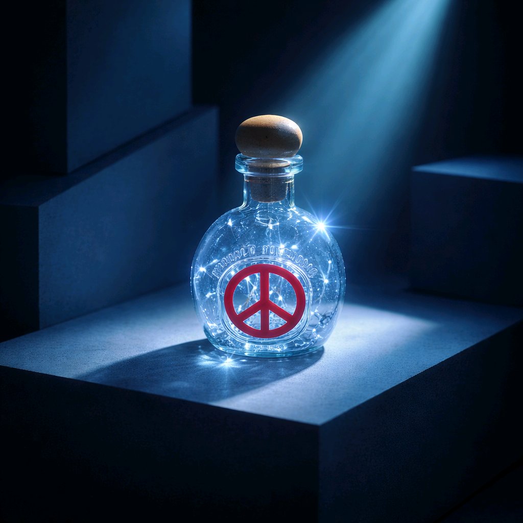 Lighted Bottle Night Bedroom Glow Illuminated Led Ambient Radiant Late Nite Vibe
