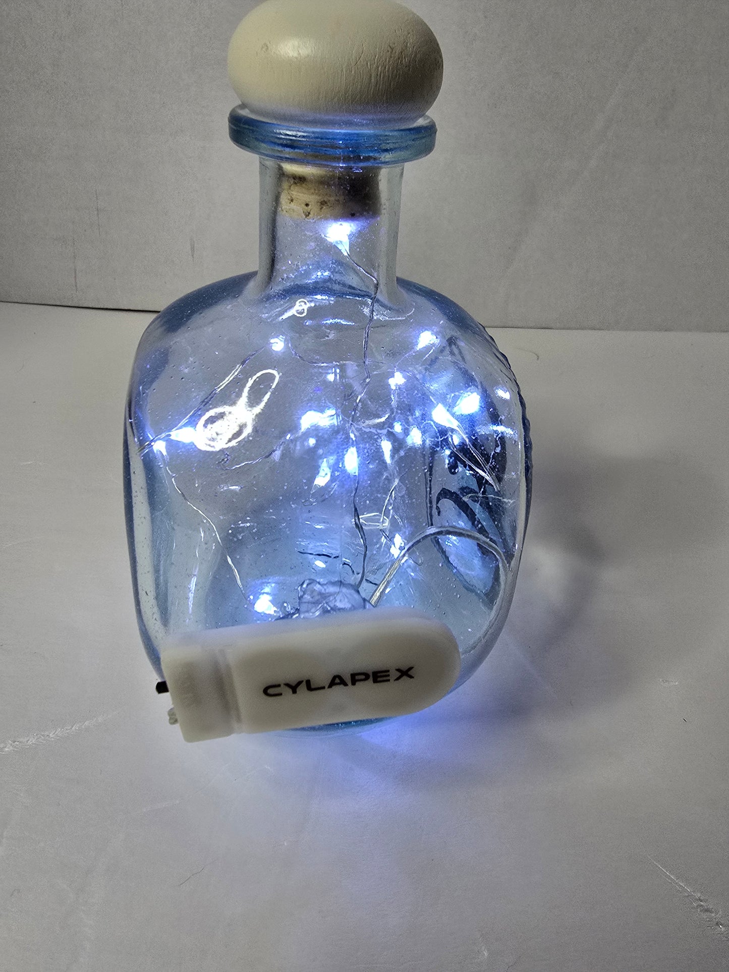 Lighted Bottle Handmade Homemade Led Nightlight Battery JK26 Glass Bottle